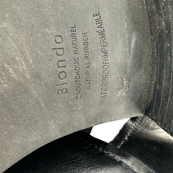 Blondo Waterproof Black Square Toe Heeled Ankle Boots Women's 10 M - Picture 10 of 16